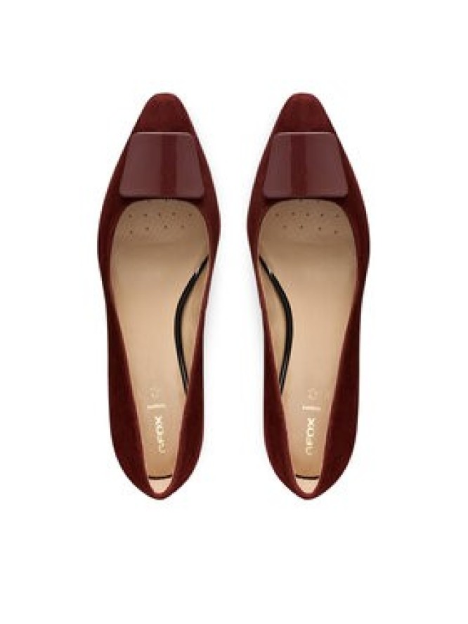 Geox Baleriny D Giselda15 D56YUA 021HH C6014 Bordowy