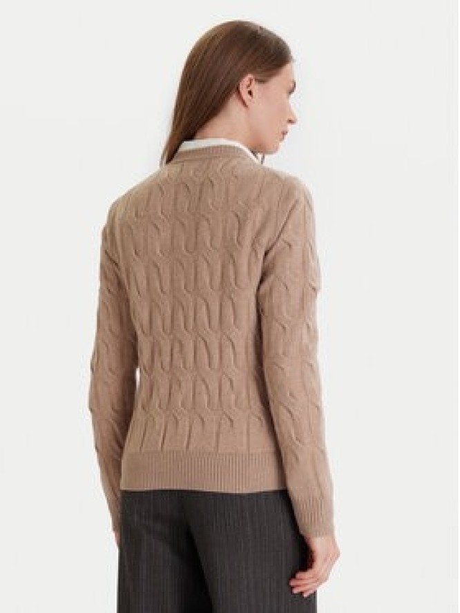 Tommy Hilfiger Kardigan WW0WW47463 Beżowy Regular Fit