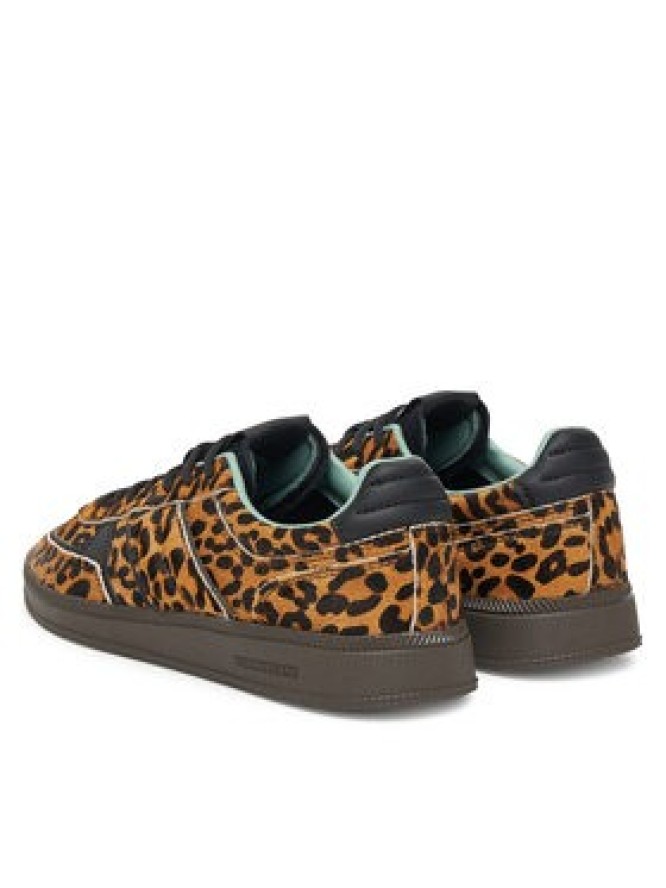 Tommy Jeans Sneakersy The Greenwich Edge Leopard EN0EN02904 Brązowy