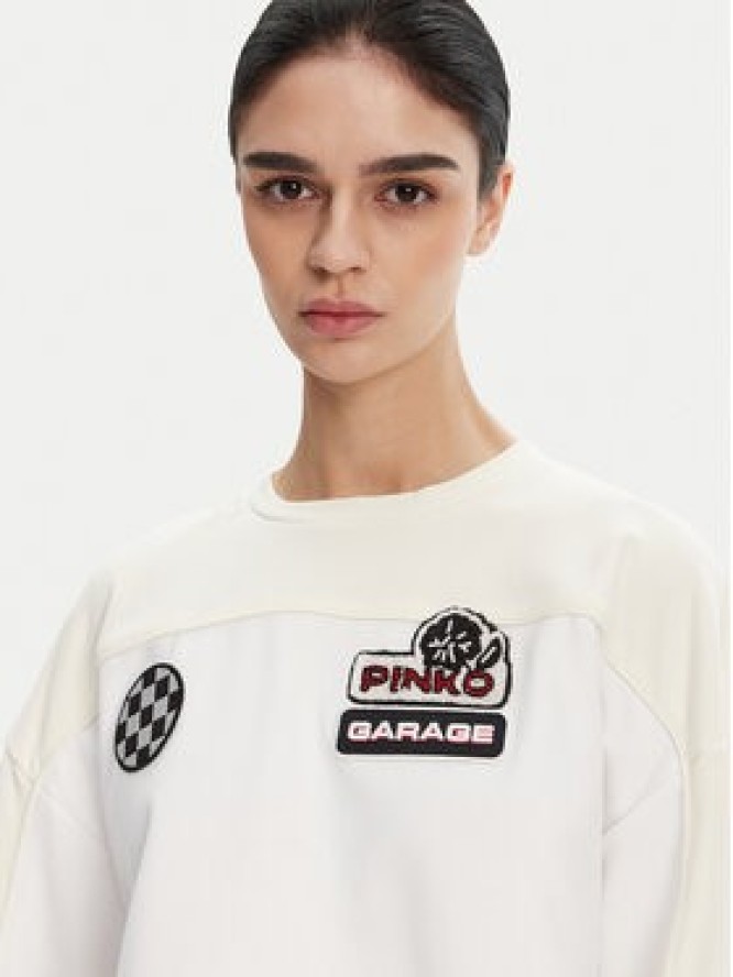 PINKO Bluza 105265 Biały Relaxed Fit
