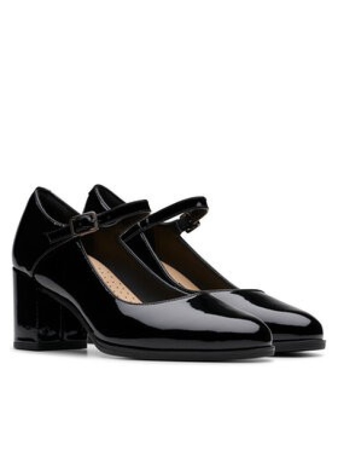 Clarks Półbuty Freva 55 Strap 26181337 Czarny