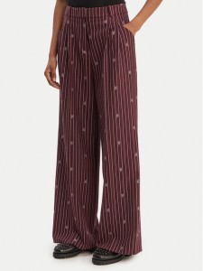 HUGO Spodnie materiałowe Haviri 50554419 Bordowy Relaxed Fit