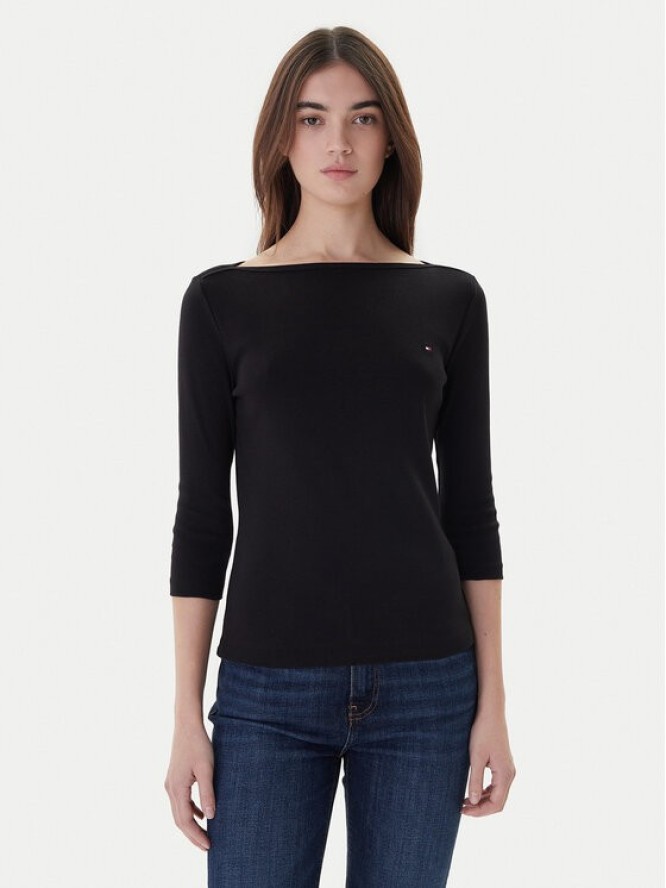 Tommy Hilfiger Bluzka New Cody WW0WW40589 Czarny Slim Fit