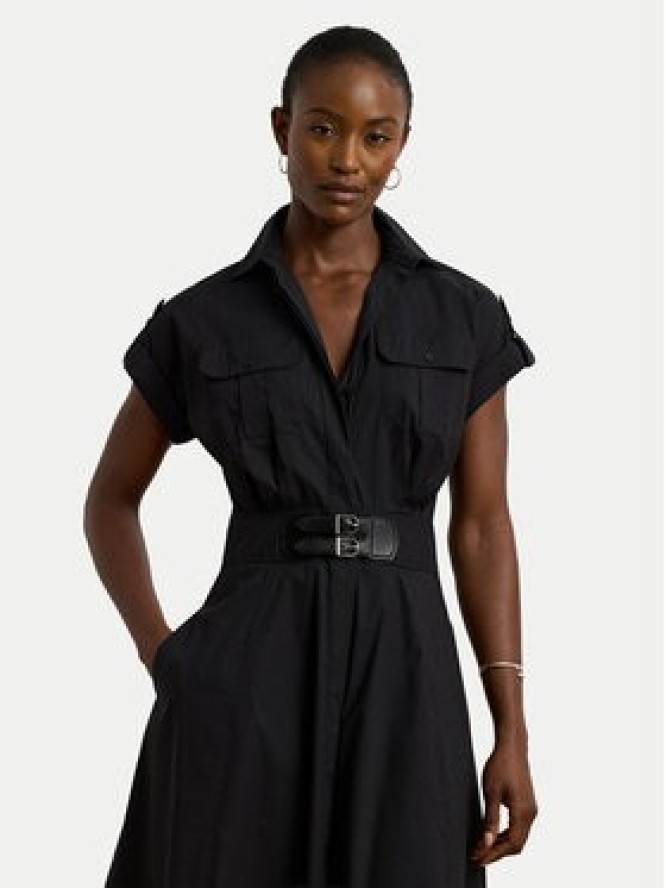LAUREN RALPH LAUREN Sukienka koszulowa 200973594001 Czarny Regular Fit