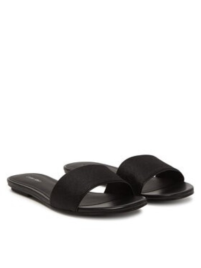 Calvin Klein Klapki Flat Slide Jacq HW0HW02389 Czarny
