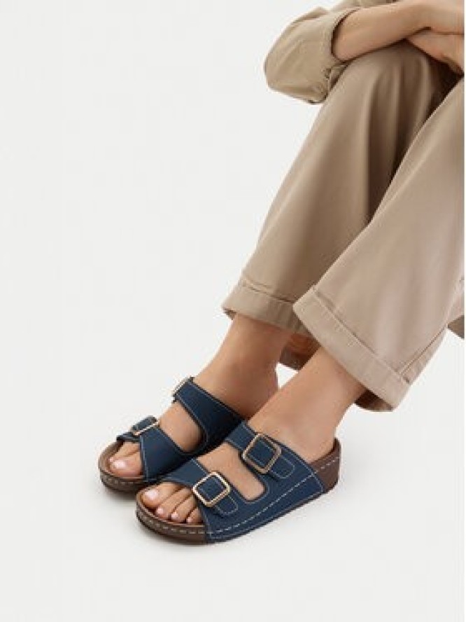 Go Soft Klapki CEO-W21202 Granatowy