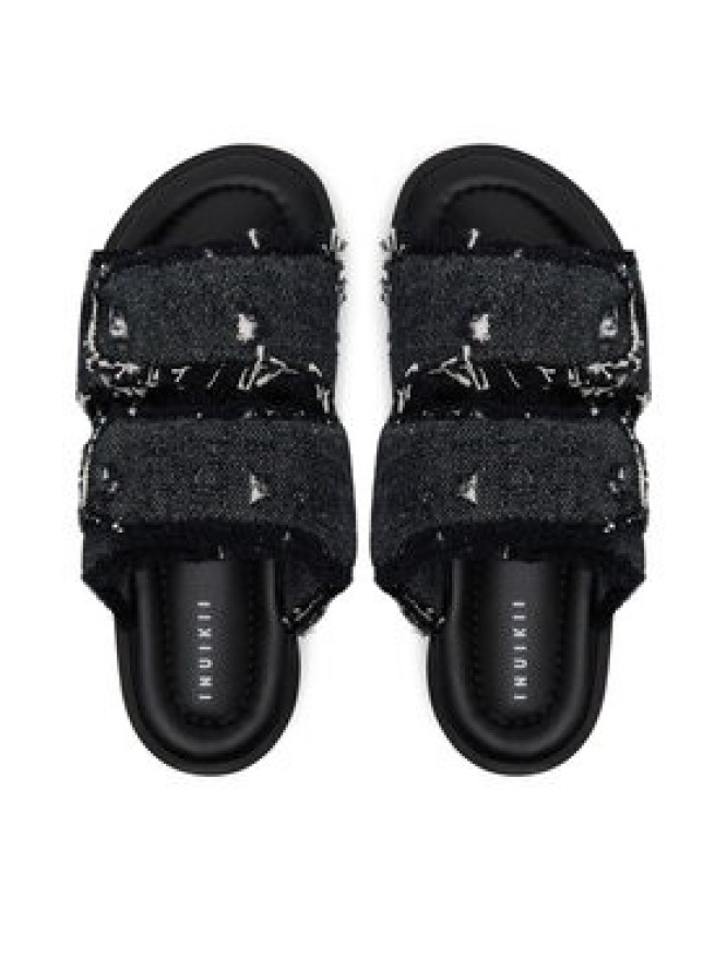 Inuikii Klapki Classic Jeans Velcro 70104-143 Czarny