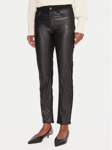 Liu Jo Spodnie z imitacji skóry UF5035 E0747 Czarny Skinny Fit
