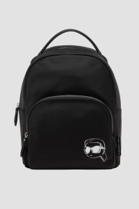 KARL LAGERFELD Czarny plecak Ikon Nylon Outline