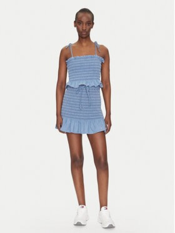 Tommy Jeans Spódnica mini DW0DW20273 Niebieski Regular Fit
