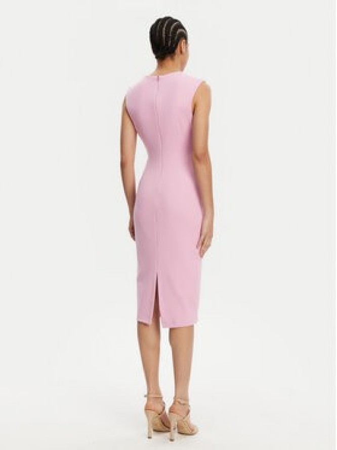 Rinascimento Sukienka koktajlowa CFC0123769003 Różowy Regular Fit