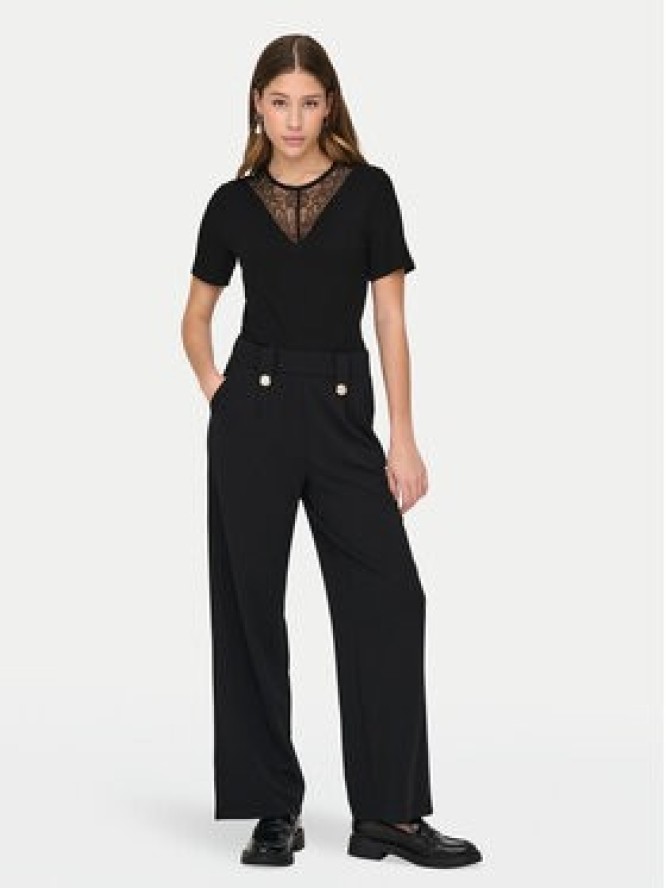 JDY T-Shirt Roxy 15341671 Czarny Slim Fit