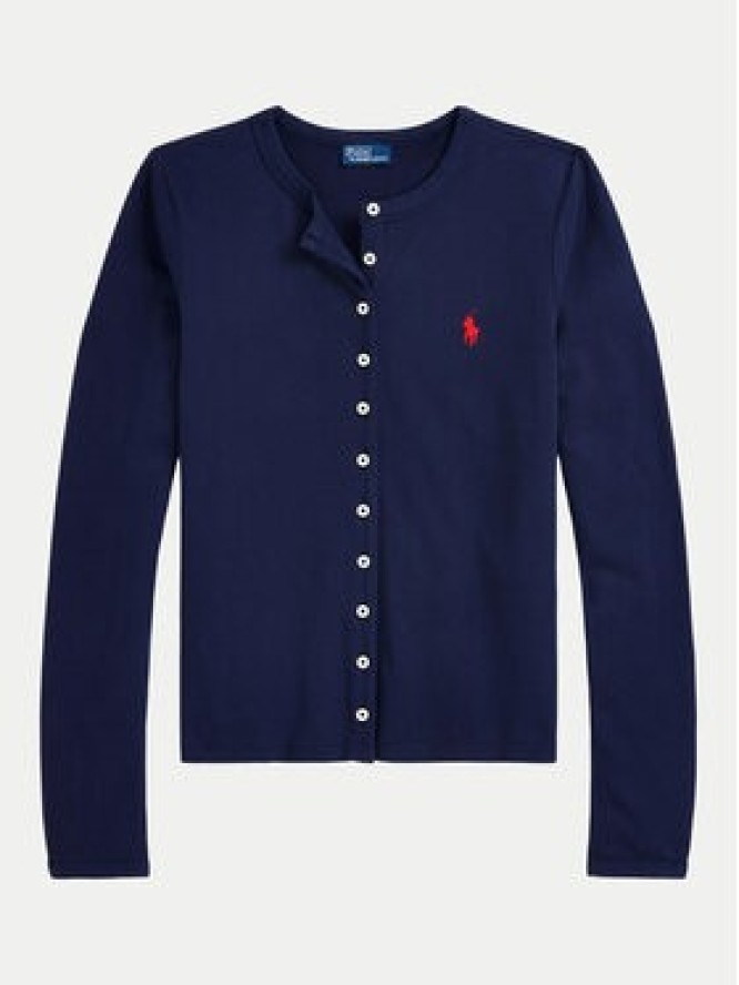 Polo Ralph Lauren Kardigan 211941175003 Granatowy Slim Fit