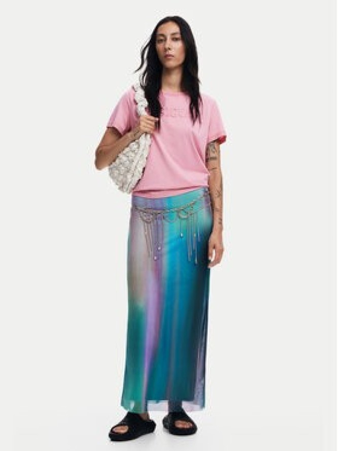 Desigual T-Shirt Brandy 24WWTK24 Różowy Regular Fit