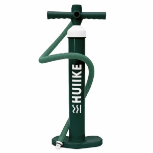 Pompka do Deski SUP Ręczna Podwójna Akcja, HUIIKE, Zielony, 15 PSI