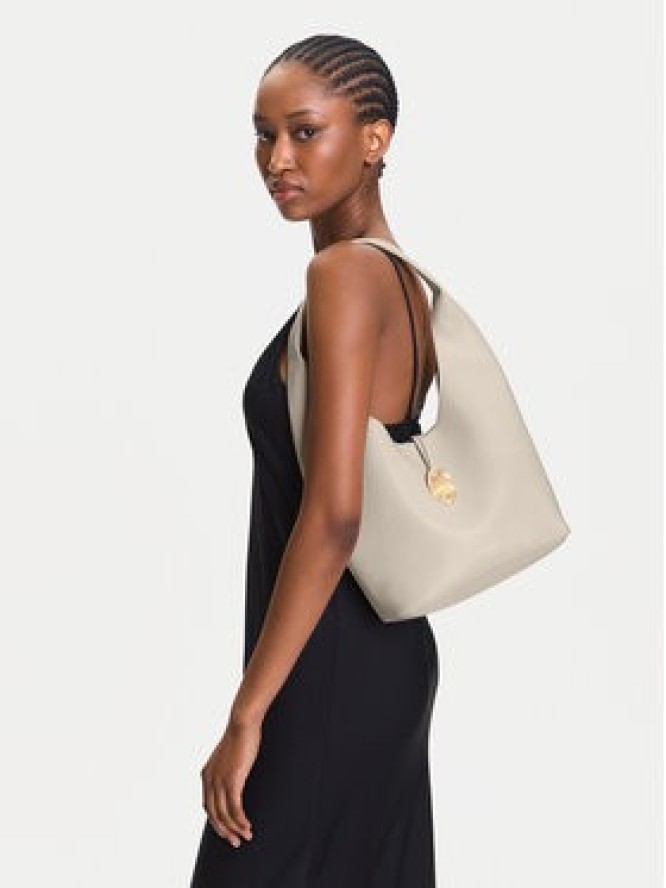 Calvin Klein Jeans Torebka Stone Lock Slouchy Small Shoulde LV04K3176G Écru