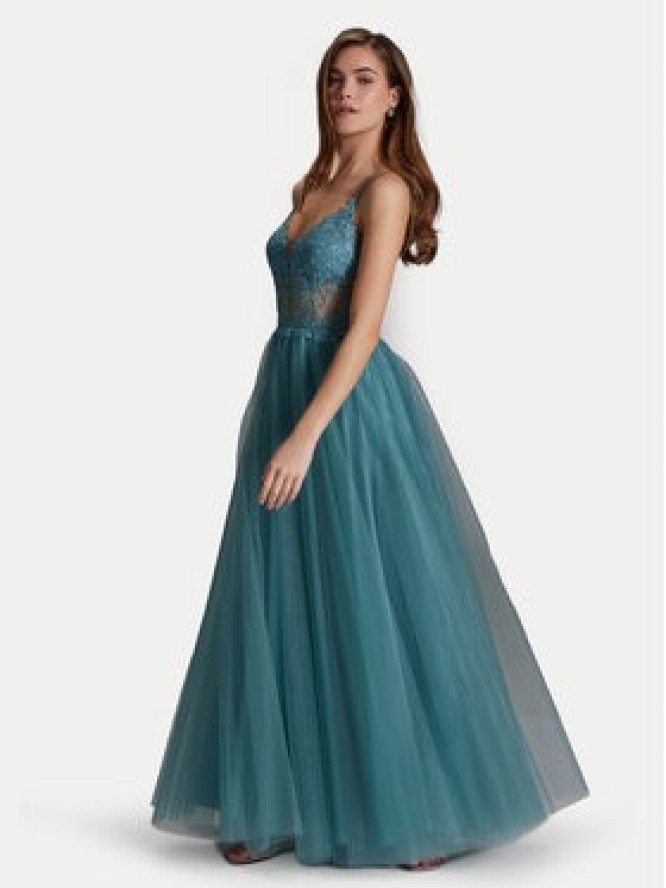 Hey Kyla Sukienka wieczorowa 5AI059HK Turkusowy Regular Fit