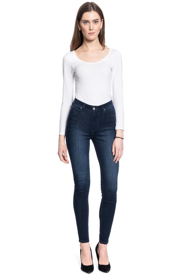 DAMSKIE SPODNIE JEANSOWE LEE Ivy DARK USK L32EKJZP 112107405