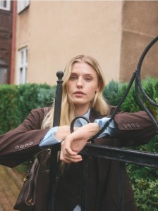 Koszula z kryształkami - jasnoniebieski