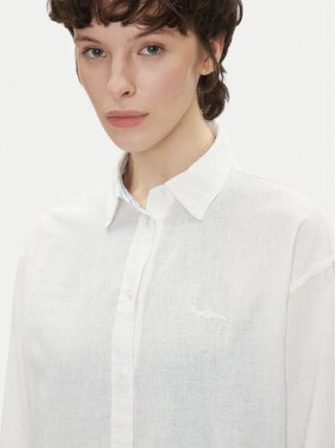 Pepe Jeans Koszula Chipper PL304993 Biały Loose Fit
