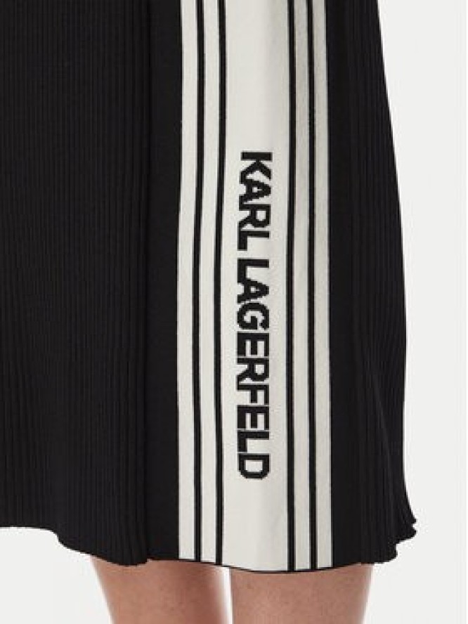 KARL LAGERFELD Sukienka codzienna B4W13053 Czarny Slim Fit