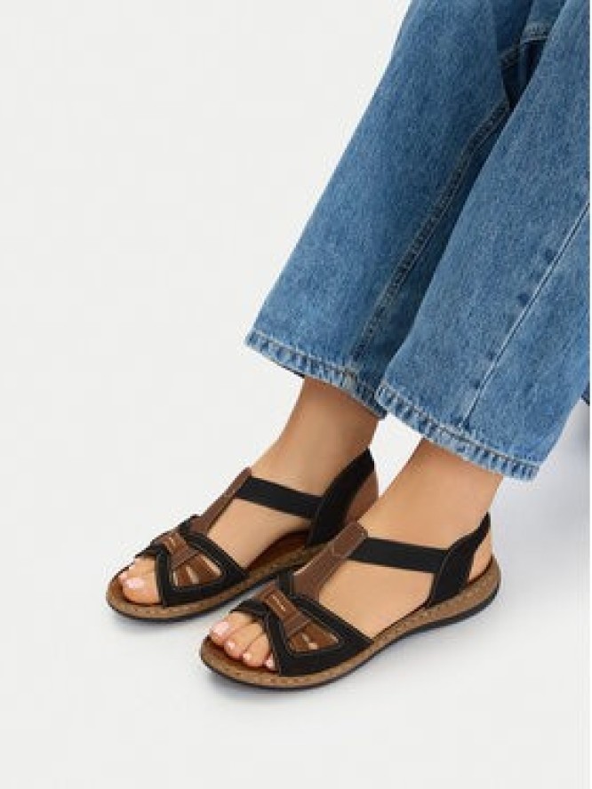 Go Soft Sandały CEO-WI23-4773-08 Czarny