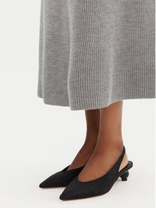 Max Mara Leisure Spódnica midi Agile 2426306028 Szary Regular Fit