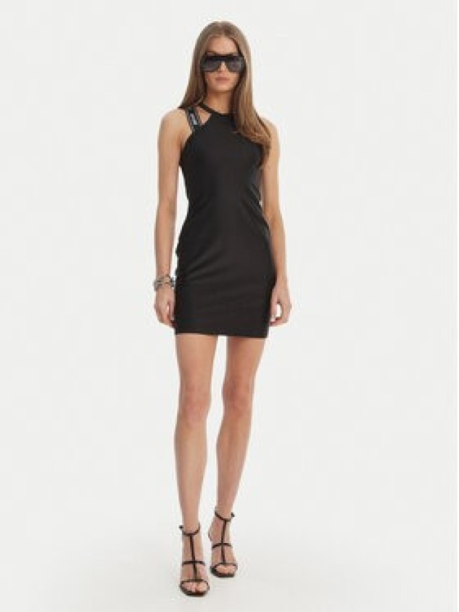 Just Cavalli Sukienka codzienna 80PAO936 J0108 Czarny Slim Fit