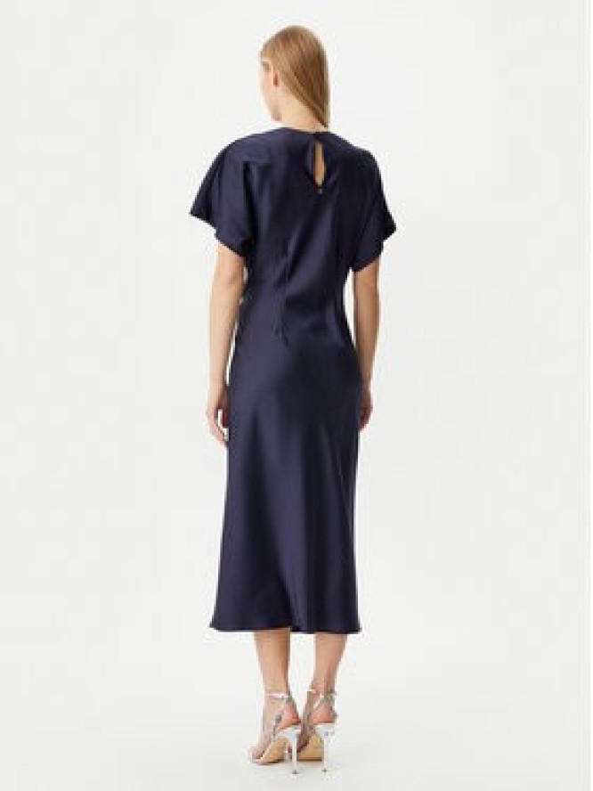 Rinascimento Sukienka koktajlowa CFC0122932003 Granatowy Regular Fit