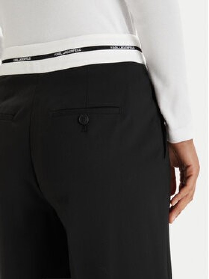 KARL LAGERFELD Spodnie materiałowe B1W10002 Czarny Regular Fit
