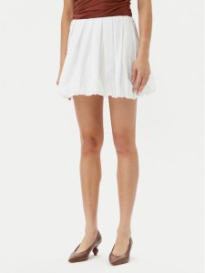 PINKO Spódnica mini Cadric 105183 A2LD Biały Regular Fit