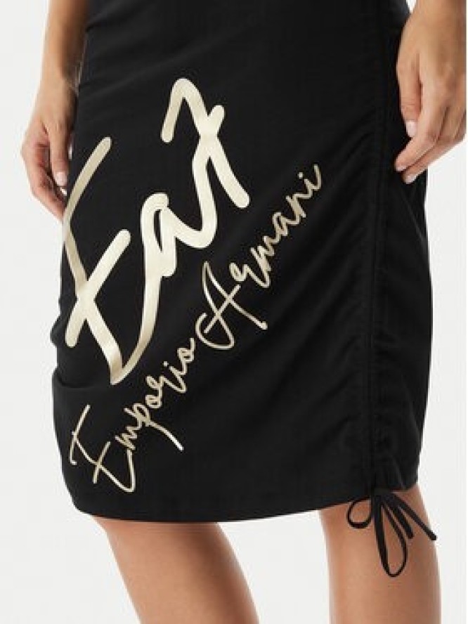 EA7 Emporio Armani Sukienka codzienna 7W001062 AF10373 UC001 Czarny Regular Fit