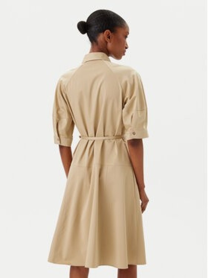 BOSS Sukienka koszulowa 50537388 Beżowy Regular Fit