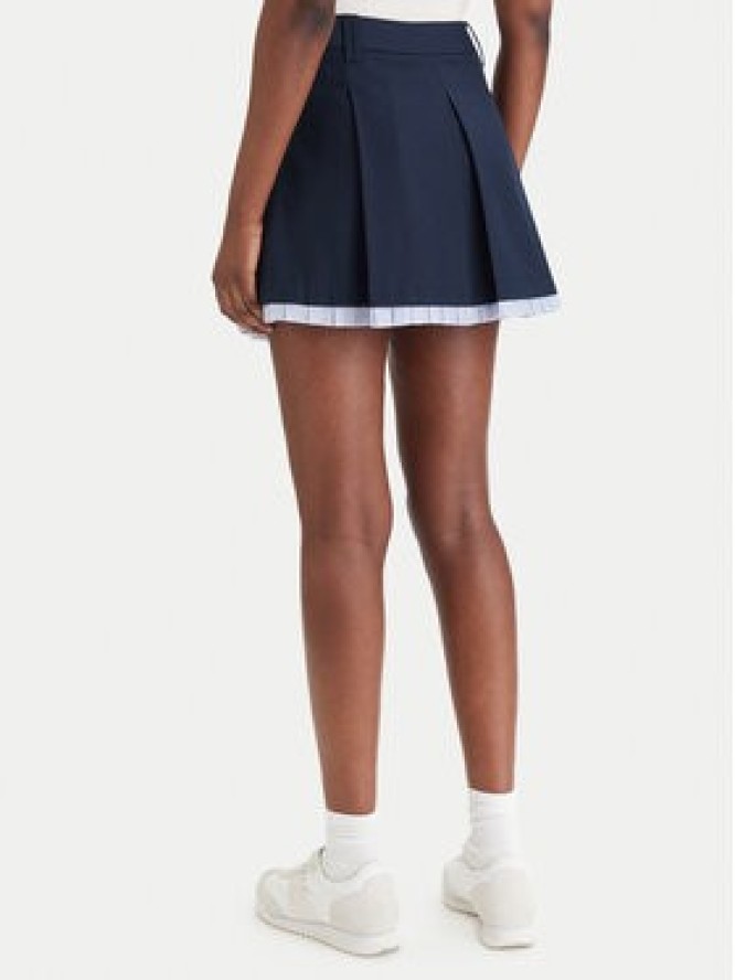 Tommy Jeans Spódnica trapezowa Varsity Pleated DW0DW22758 Granatowy Regular Fit