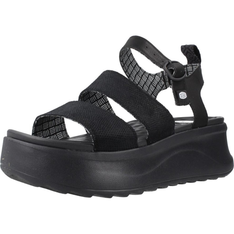 Sandały HEY DUDE DELRAY BUCKLE CLASSIC Czarny