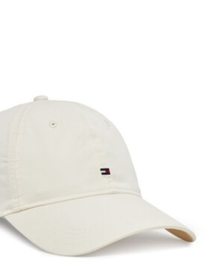 Tommy Hilfiger Czapka z daszkiem Essential Flag Soft Cap AW0AW17632 Écru