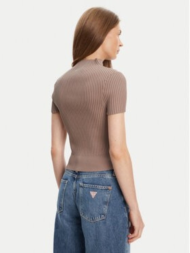 Guess Sweter W5YR04 Z0040 Brązowy Regular Fit