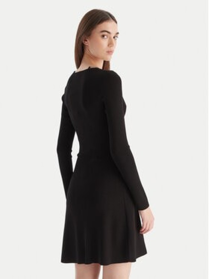 HUGO Sukienka dzianinowa Sibery 50548244 Czarny Slim Fit