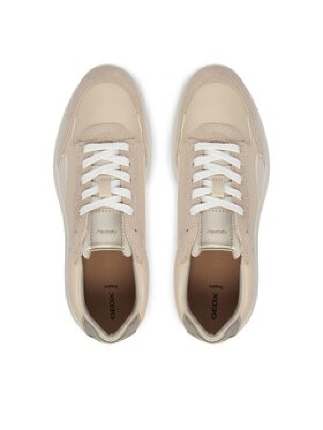 Geox Sneakersy D Plummery D65YNA 5422 C5V1Z Beżowy jasny