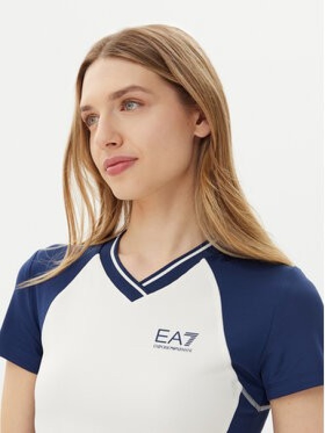 EA7 Emporio Armani Koszulka techniczna 7W000199 AF13282 M0058 Biały Regular Fit
