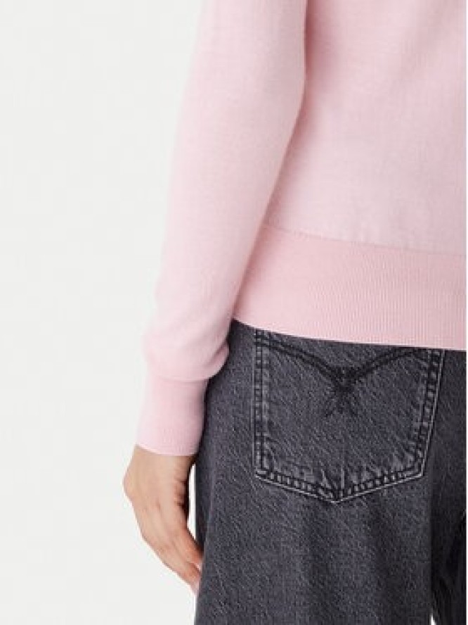 Calvin Klein Sweter LV044D370G Różowy Regular Fit