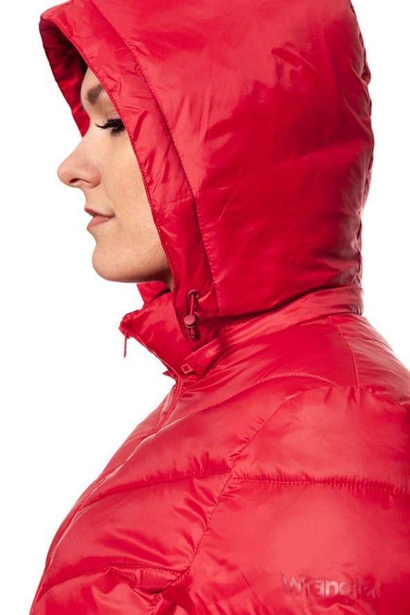DAMSKA KURTKA ZIMOWA WRANGLER SHORT PUFFER SALSA RED W4124V5WN 112128757