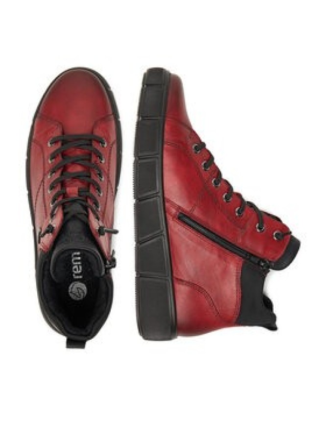 Remonte Trzewiki D1T76-35 Bordowy