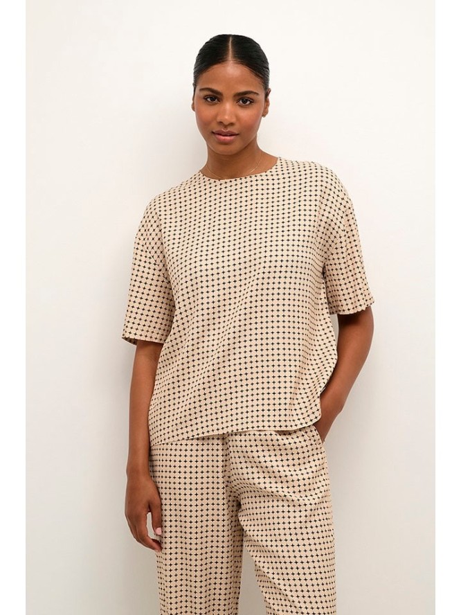 Kaffe Bluzka w kolorze beżowym rozmiar: 38