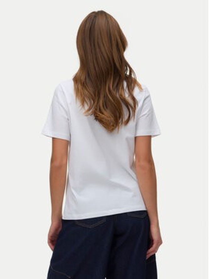 Vero Moda T-Shirt Paulina 10342926 Biały Regular Fit