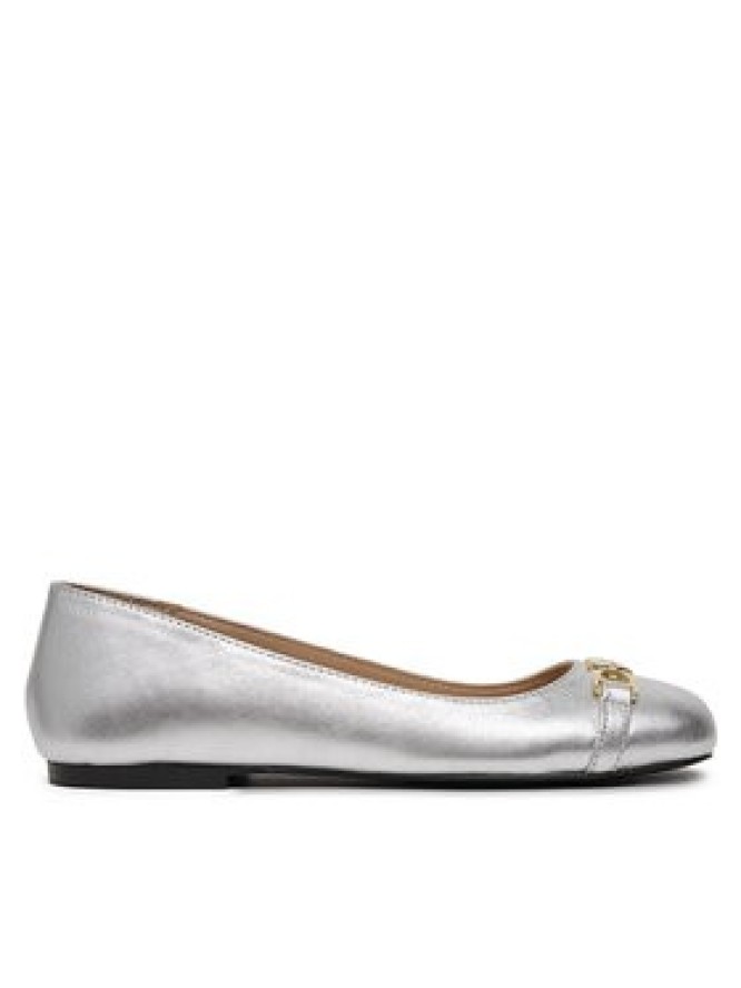 LOVE MOSCHINO Baleriny JA11011G1MIF090B Srebrny