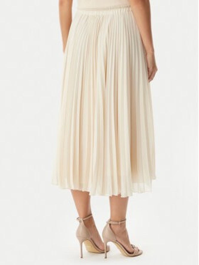 Rinascimento Spódnica plisowana CFC0128147003 Beżowy jasny Regular Fit