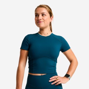 Koszulka sportowa damska Domyos Shape krótki rękaw