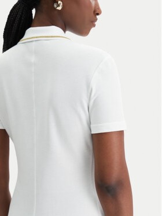 Versace Jeans Couture Sukienka codzienna 80HAOT03 CJ01T Biały Slim Fit