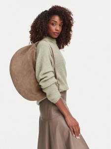 Coccinelle Torebka VCB Coccinellethess Suede Bim E1 VCB 13 01 01 Beżowy ciemny